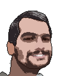 My face in pixels